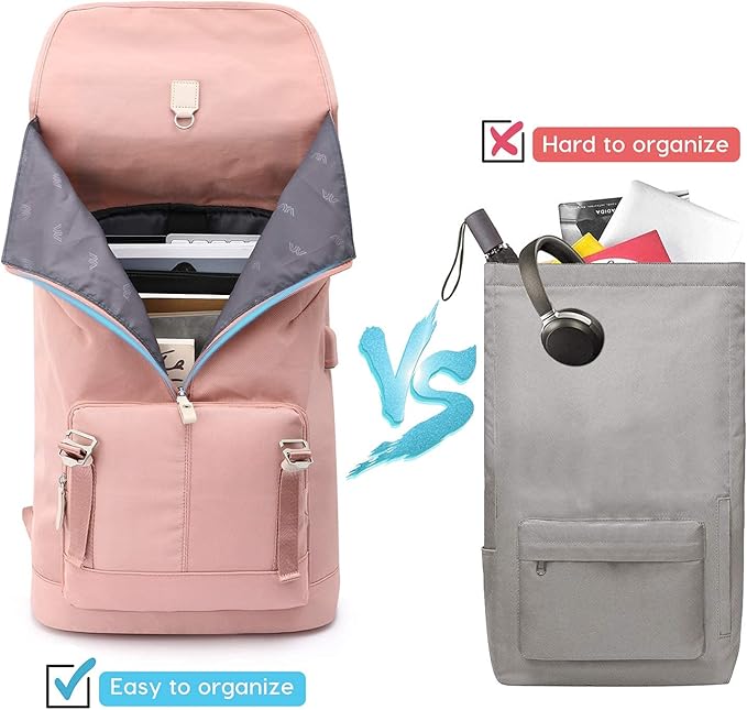 Women Backpack Schoolbag for Teen Girls, College Student Bookbag for 17 Inch - Image 5
