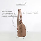 ODODOS Daily Sling Bag with Adjustable Straps Crossbody Chest Bag Lightweight - Image 6