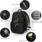 SHRRADOO Extra Large 50L Travel Laptop Backpack - Image 3