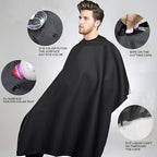 Salon Professional Barber Cape with Multi position Snap Closure Hair Cutting Kits Thick Hairdressing Capes for Unisex 47” * 63”