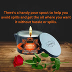 KAMA SUTRA Ignite Massage Candle with Coconut Oil and Soy Based Wax-Free Formula – Tropical Mango Scented, 6 oz/170 g