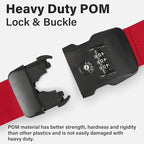 Luggage Straps, 2 Pack Adjustable Heavy Duty Cross Suitcase Straps - Image 5