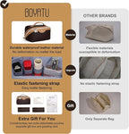 BOYATU Travel Makeup Bag Organizer Cosmetic Bag: 3 Pcs Set Make up Bags - Image 2