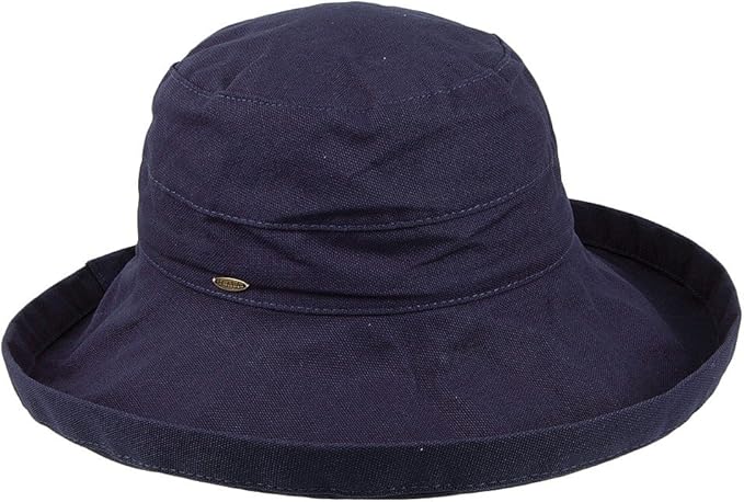 Scala Women's Cotton Hat with Inner Drawstring and Upf 50+ Rating by SCALA