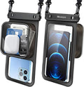 Niveaya [Floatable Floating Waterproof Phone Pouch 2 Pack-Up to 8.5", Large by Niveaya