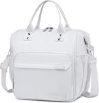 TuErCao White Lunch Bag Fits Bento Boxes, Snack and Foods, Cooler Bags by TuErcao