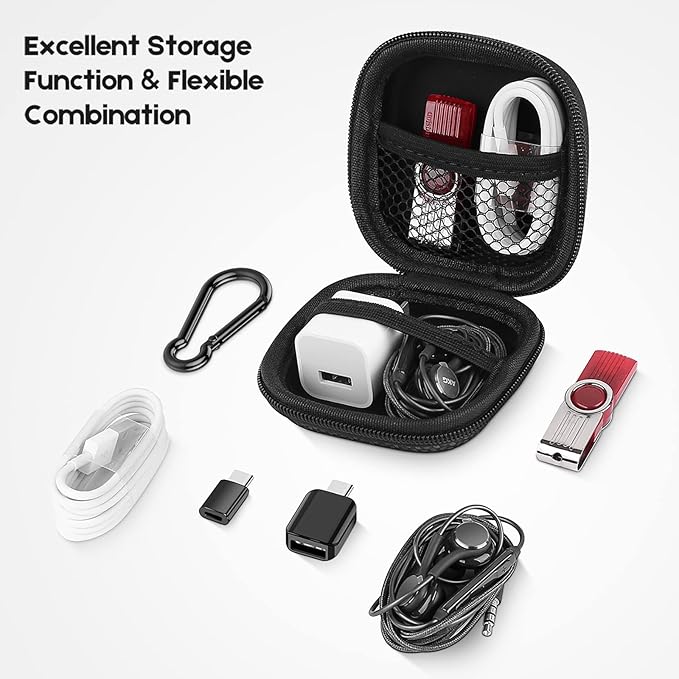 Earbud Case Hard EVA Earphone Carrying Cell Phone Accessories Storage Bag - Image 6