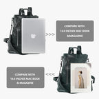 Women Backpack Purse PU Leather Anti-theft Casual Shoulder Bag Fashion Ladies - Image 4