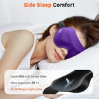 100% Blackout Eye Masks for Sleep: 3D Contoured Zero Eye Pressure Sleeping Mask - Image 3