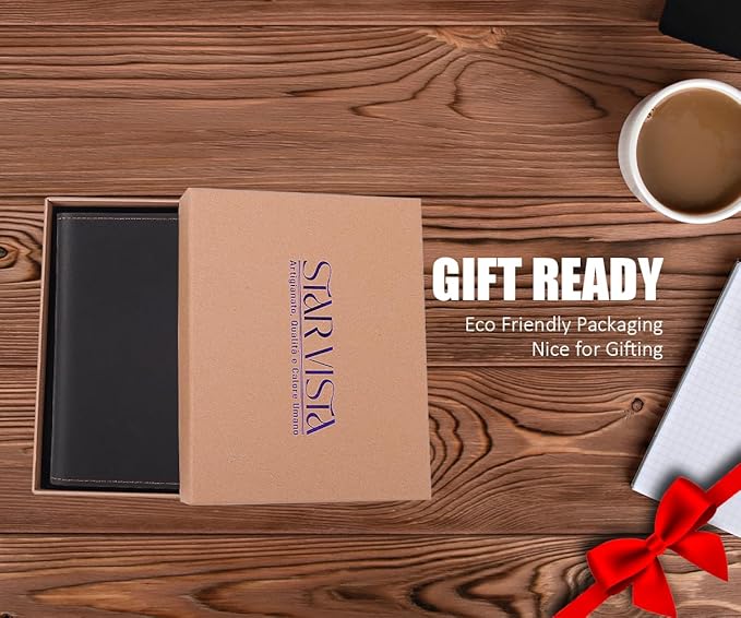 STAR VISTA Albatross Leather Travel Passport Holder, Minimalist Design - Image 9