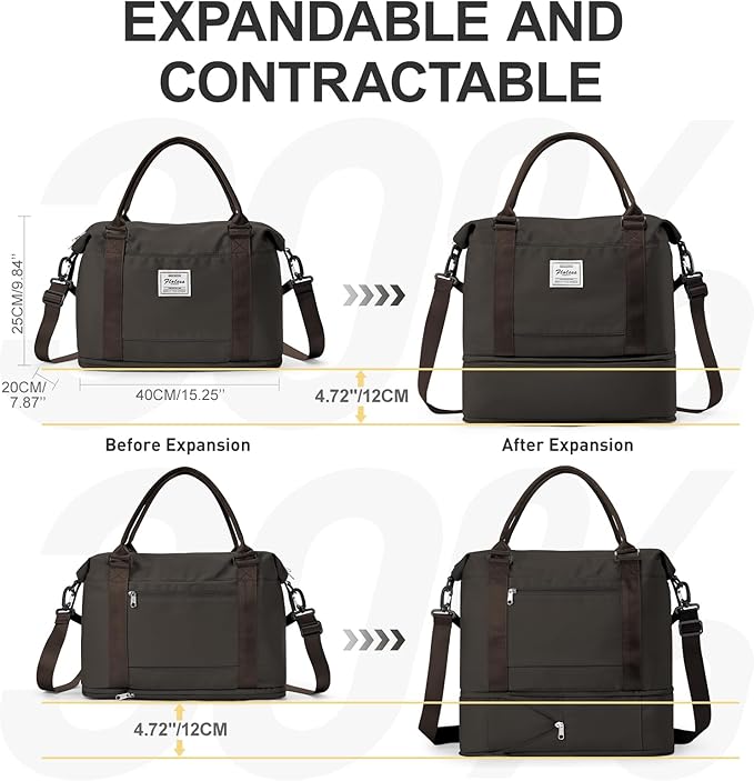 Travel Duffel Bag, Sports Tote Gym Bag, Shoulder Weekender Overnight Bag - Image 5