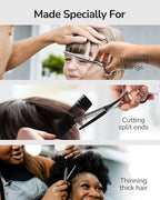 ULG Hair Thinning Scissors Professional Barber’s Texturizing Teeth Shears for Hairdressing, Salon and Home Use Thinning Shears for Hair Cutting, Made of Japanese Stainless Steel, 6.5 inch