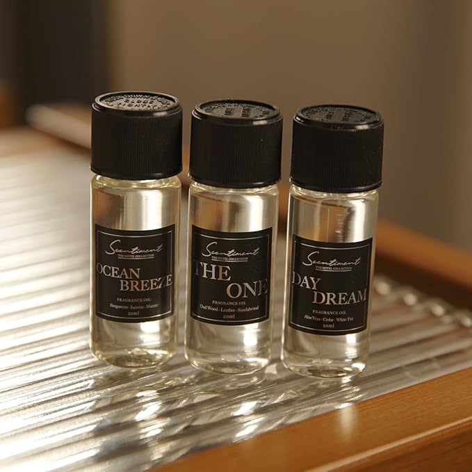 Scentiment Diffuser Oil - Day Dream | Inspired by Luxury Five Star Hotel Scents White Tea Scent | Aromatherapy Home Fragrance| Luxurious Scent with Notes of Aloe Vera, Cedar, White Tea (20ml)