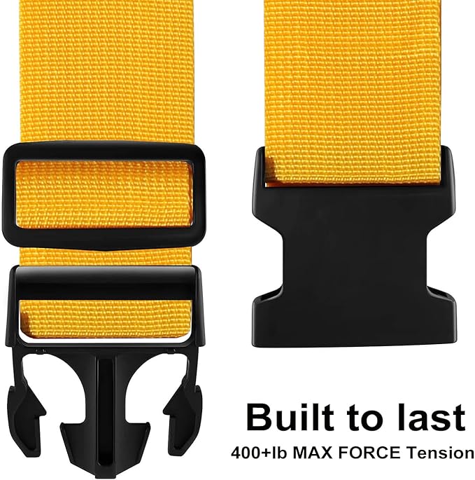 Luggage Straps for Suitcases TSA Approved-2 Pack Bright Personalized Luggage - Image 2