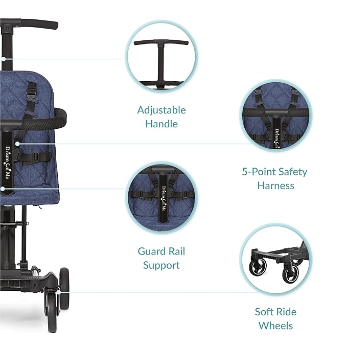 Dream On Me Lightweight and Compact Coast Rider Stroller - Image 4