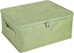 ANMINY Storage Bins with Zipper Lids 13 Qt Lidded Fabric Storage Boxes Baskets by ANMINY