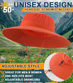 Home Prefer UPF50+ Mens Sun Hat Wide Brim Fishing Hat Foldable Large Brim UV - Image 4