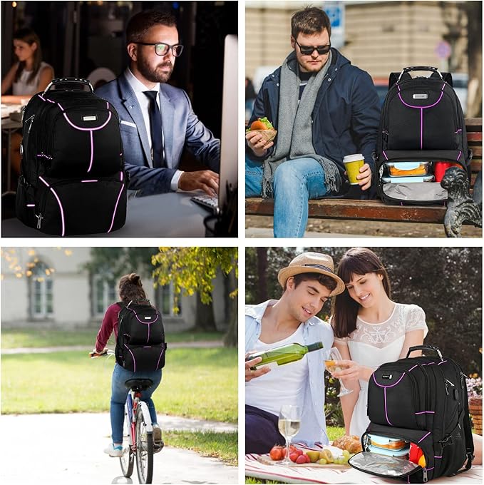 VECKUSON Laptop Backpack, 15.6 Inches - Image 6