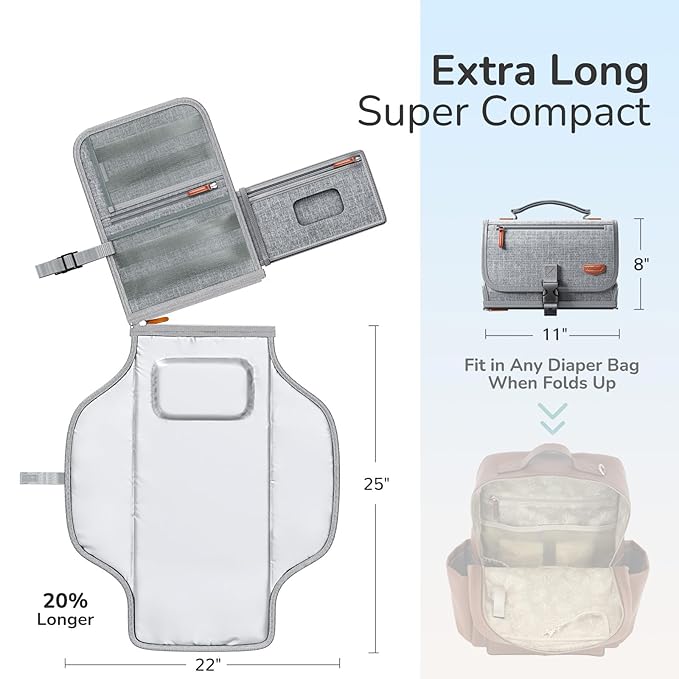 Portable Diaper Changing Pad for Baby, Detachable Travel Changing Pad - Image 3
