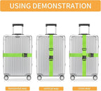 BILIONE 4 Pack Luggage Straps 79" Long Belts Keep Suitcase Secure While - Image 2