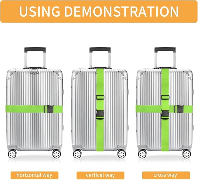 BILIONE Luggage Straps Belts TSA Approved Keep Suitcase Secure While Traveling - Image 5