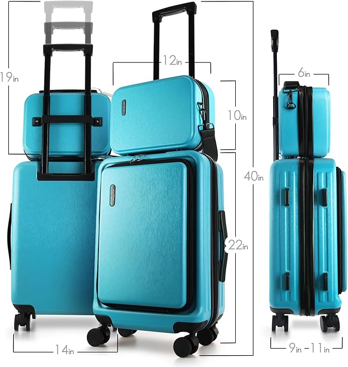 22 Inch Carry On Luggage 22x14x9 Airline Approved, Carry On Suitcase - Image 2