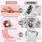 Travel Toiletry Bag, 2 Pack Clear Makeup Bags - Image 5
