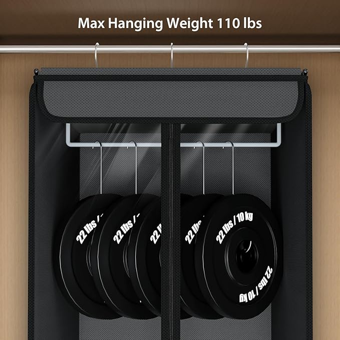 Univivi Garment Bags for Hanging Clothes, Large Clothes Storage Bags Closet - Image 3