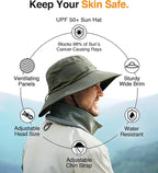 GearTOP Safari Sun Hat for Men and Sun Hats for Women UV Protection UPF 50+ - Image 3