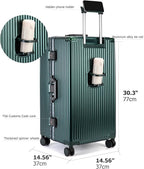 feilario 30in Super Large Captain Aluminum Frame Hardside Spinner Wheels Luggage - Image 4