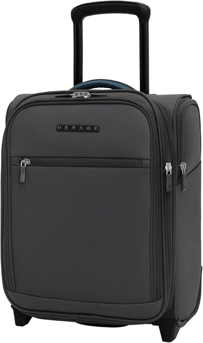Verage Under Seat Luggage with Wheels, Softside Expanable Small Suitcase Carry by VERAGE