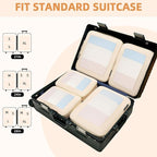 BAGAIL 4 Set/6 Set/8 Set Compression Packing Cubes Travel Accessories - Image 8