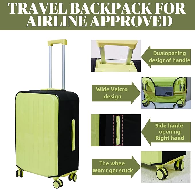 Clear PVC Suitcase Covers Protectors Transparent Luggage Cover Waterproof - Image 2