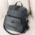PU Leather Backpack Purse for Women Fashion Multipurpose Design Handbag Ladies - Image 4