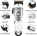 BESTBOMG® Updated Professional Hair Clippers Cordless Hair Haircut Kit Rechargeable 2000mAh Hair Beard Trimmer Haircut Grooming Kit with 6 Guide Combs & for Men/Father/Husband/Boyfriend
