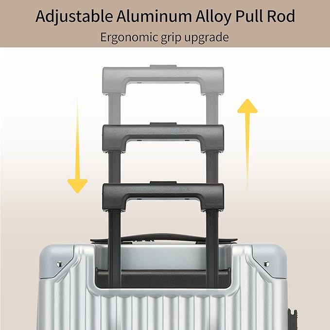 20 Inch Carry on Luggage, Airline Approved 22x14x9 Hard Shell Carry on Suitcase - Image 4