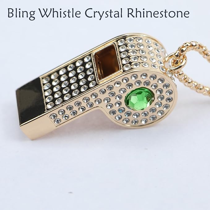 Whistle, Rhinestone Sports Whistle - Image 5
