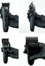 Supreme Trimmer Darkstar 72 Clipper with Magnetic Vector Motor | 180 Min Run Time, 9000 RPM Barber Hair Clipper | Low Noise, Professional Clipper DLC Blades | STC72