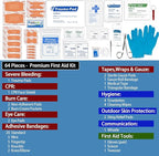 Mini First Aid Kit -Small Waterproof Hard Shell Medical Kit - Image 3