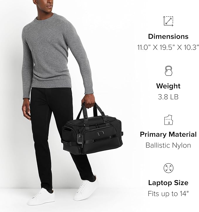 TUMI - Alpha Bravo Mason Duffel - Men's Weekender, Gym and Overnight Travel Bag - Image 5