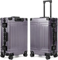 All Aluminum Carry On Luggage，Cut from Whole Aluminum Sheet，22x14x9 Airline by KANGSHILU
