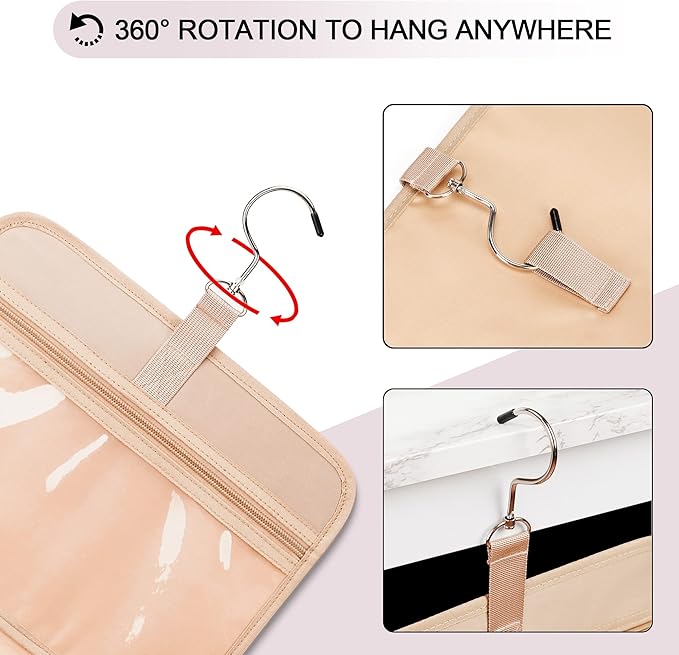 Travel Hanging Toiletry Bag for Women, - Image 7