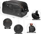 LEATHER VILLAGE Premium Leather Toiletry Travel Pouch - Image 4