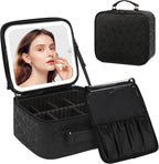 Chomeiu Makeup Bag with LED Mirror, Cute Cosmetic Bags Birthday Gifts by Chomeiu