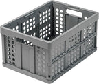 Clax® crate | folding box | basket | 48 qt | grey by CLAX