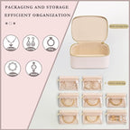 Jewelry Box Organizer for Women, Small Travel Jewelry Case, Mini Travel Jewelry - Image 3