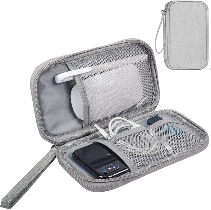 Electronic Organizer Small Travel Cable Organizer Bag, Digital Gadget Organizer by Qinntono