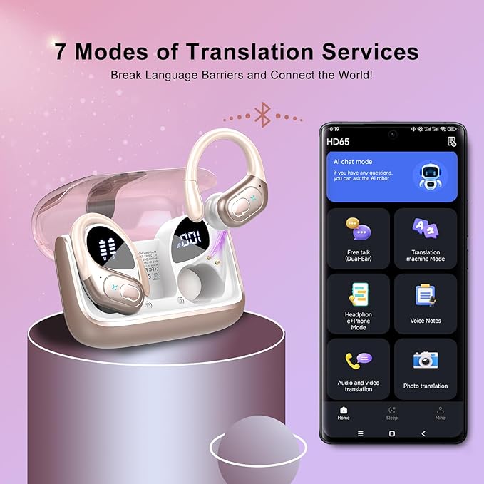 AI Translation Earbuds Real Time, 164 Language Translator Earbud 3-in-1 - Image 4