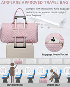 Women Weekender Travel Duffle Bag: Travel Duffel Overnight Bags - Image 5