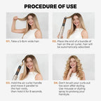 5 in 1 Hair Dryer Brush Set,Professional Negative Ionic Hot Air Styler, Air Curling Wrap Styler,Detachable Blow Dryer Brush With Auto Wrap Curlers,Hair Styling Tools For Straight/Curl/Drying/Smoothing